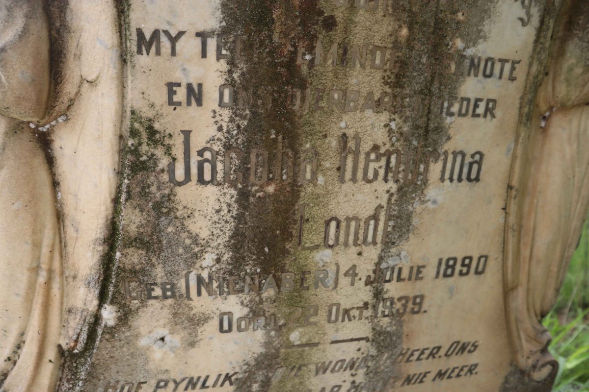 LONDT Jan 1888-1963 &amp; Jacoba Hermina NIENABER 1890-1939