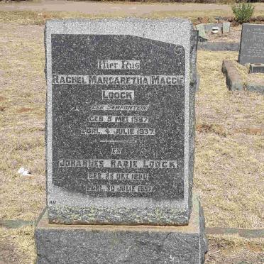 LOOCK Johannes Rabie 1880-1957 &amp; Rachel Margaretha SERFONTEIN 1887-1937