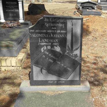 LANDMAN Salomina Johanna voorheen SMIT nee SLABBERT 1896-1969