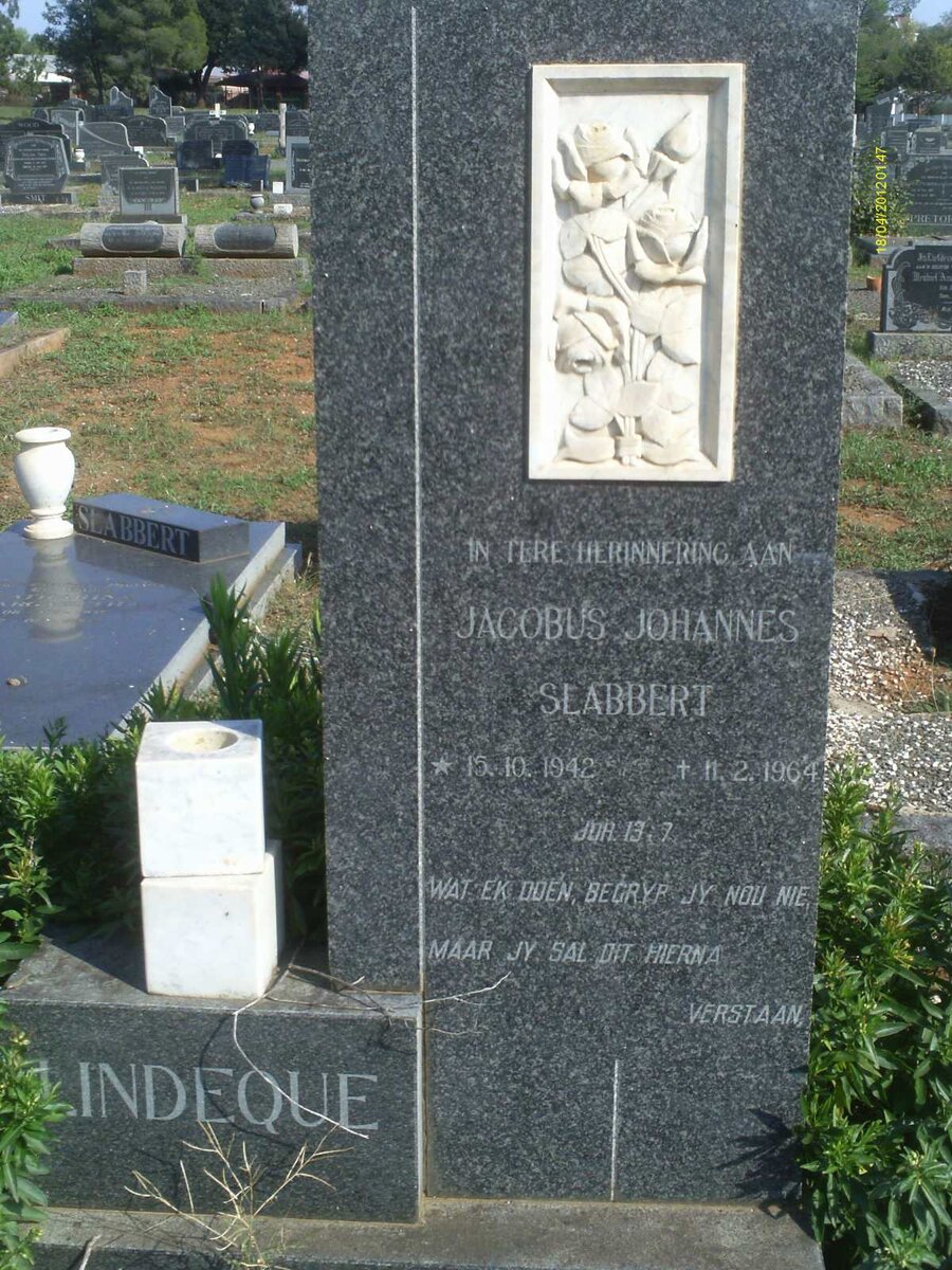 LINDEQUE Jacobus Johannes Slabbert 1942-1964