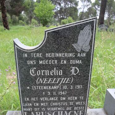 LABUSCHAGNE Cornelia D. nee STEENEKAMP 1917-1947