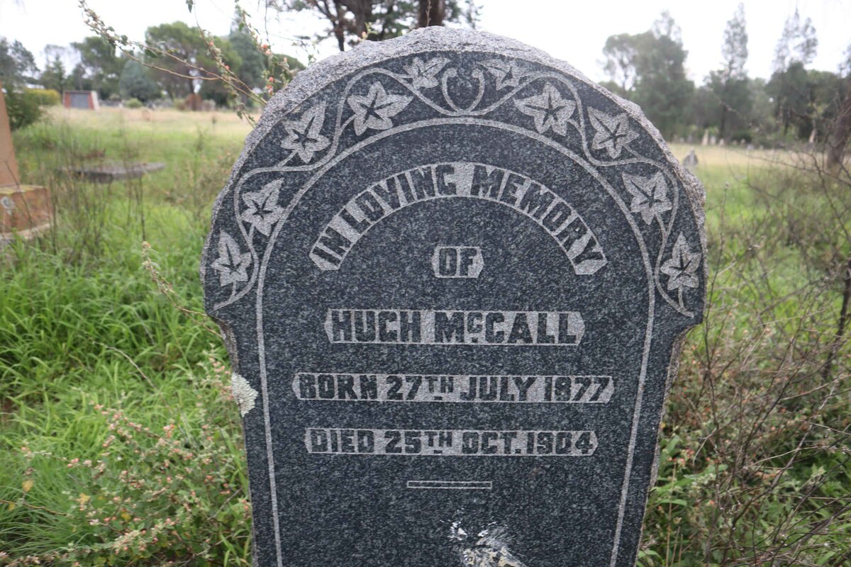 MCCALL Hugh 1877-1904