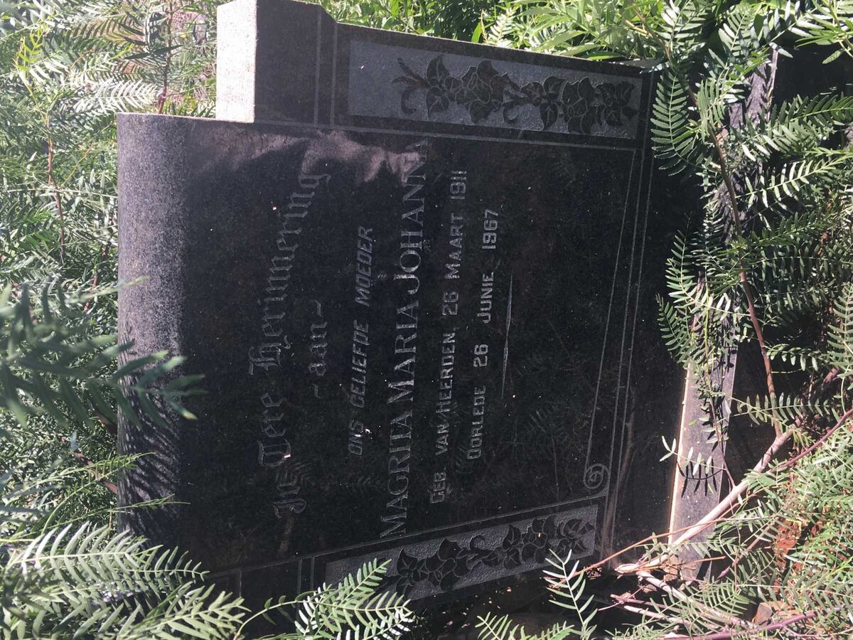 MERWE Magrita Maria Johanna, van der nee VAN HEERDEN 1911-1967