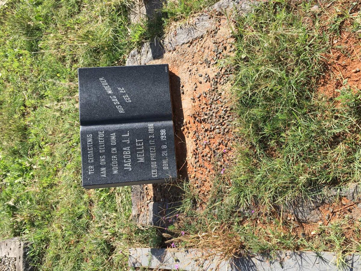 MELLET Jacoba J.L. nee DU PREEZ 1896-1998