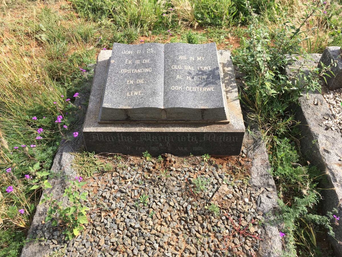 MALAN Martha Margrieta 1915-1965