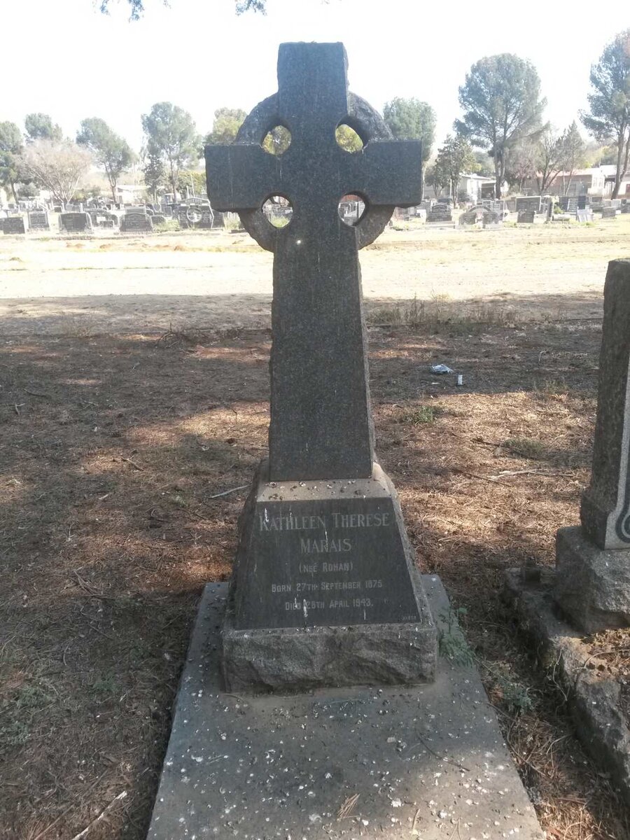 MARAIS Kathleen Therese nee ROHAN 1875-1943
