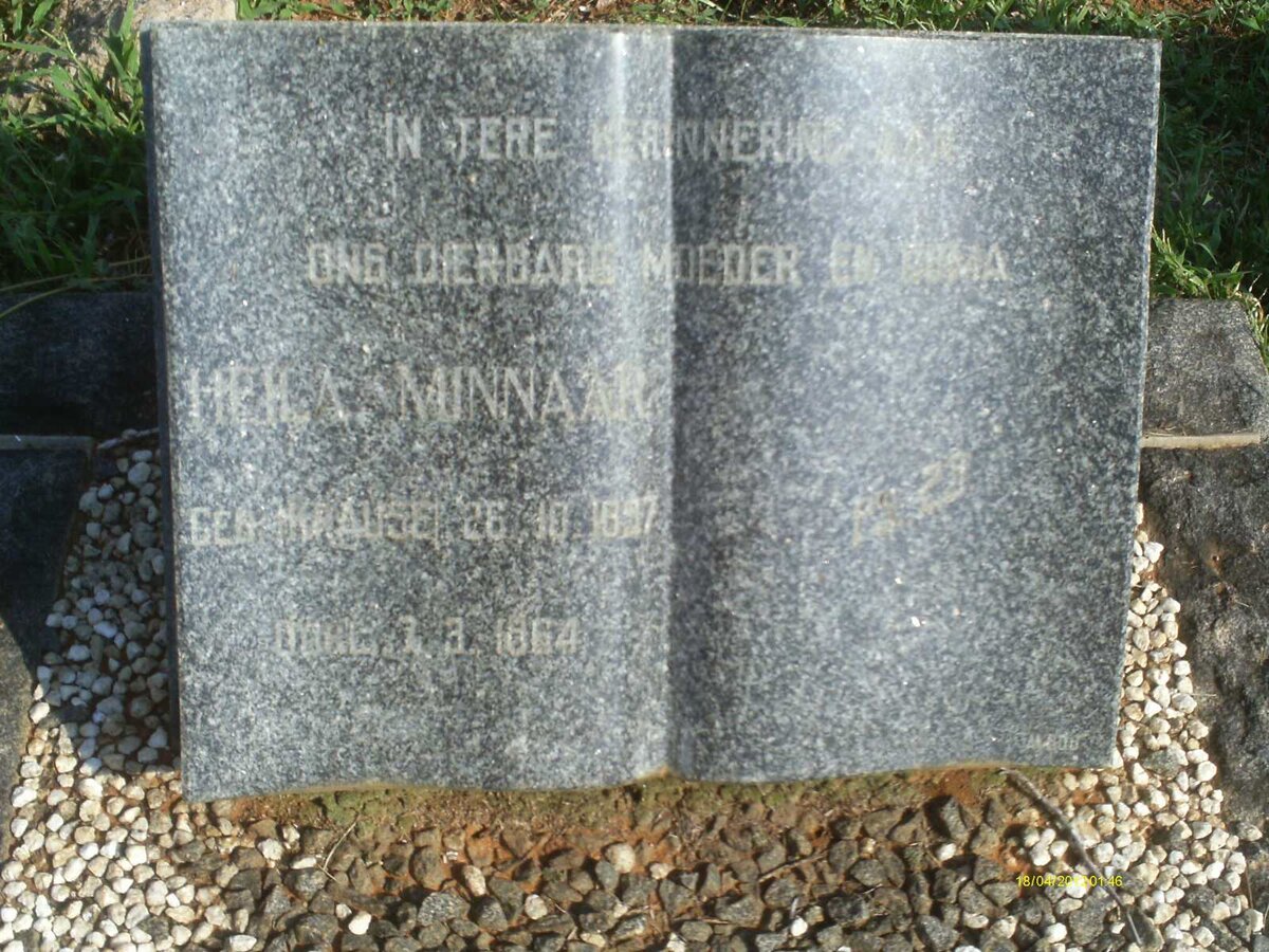 MINNAAR Heila 1897-1964