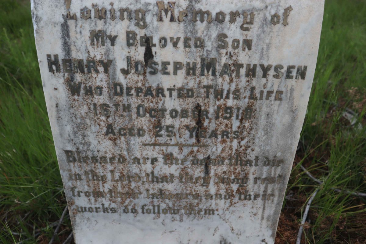 MATHYSEN Henry Joseph -1918