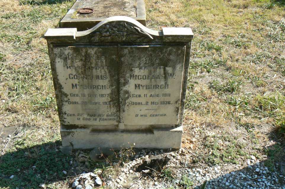 MYBURGH Cornelius M. 1877-193? :: MYBURGH Nicolaas W. 1911-1936