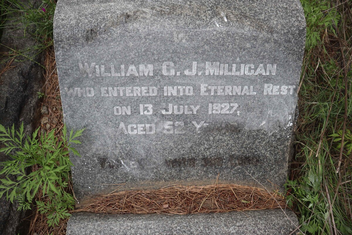 MILLIGAN William G.J. -1927