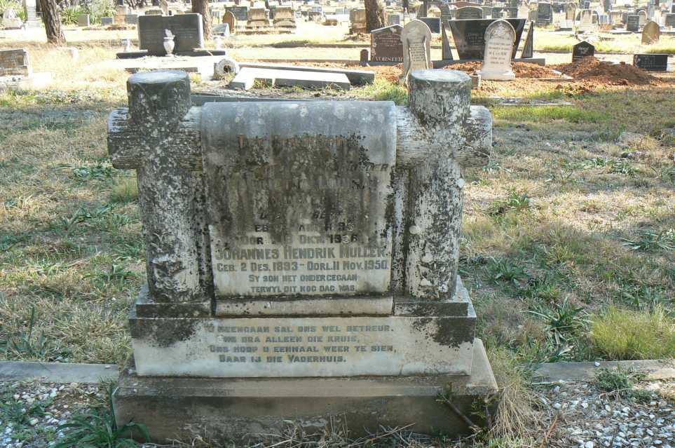 MULLER Johannes Hendrik 1893-1950 &amp; ? Louisa 189?-1936