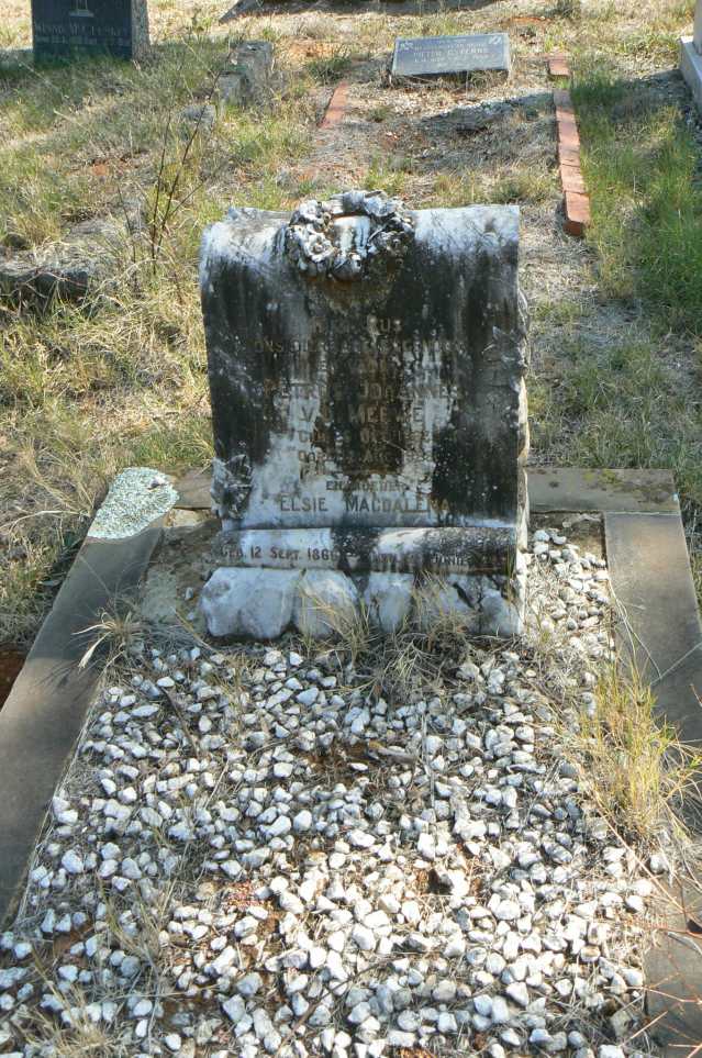 MERWE Petrus Johannes, v.d. 18??-19?? &amp; Elsie Magdalena 1866-19??