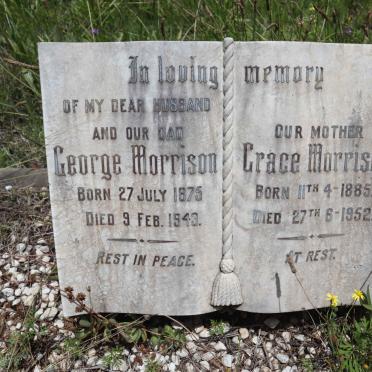 MORRISON George 1875-1943 &amp; Grace 1885-1952