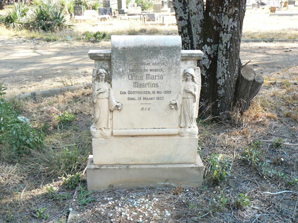 MAARTINS Anna Maria nee OOSTHUIZEN 1909-1937