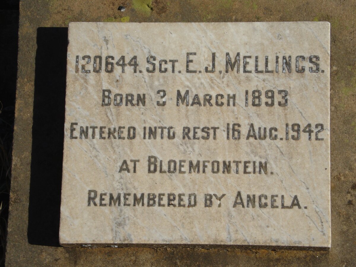 MELLINGS E.J. 1893-1942