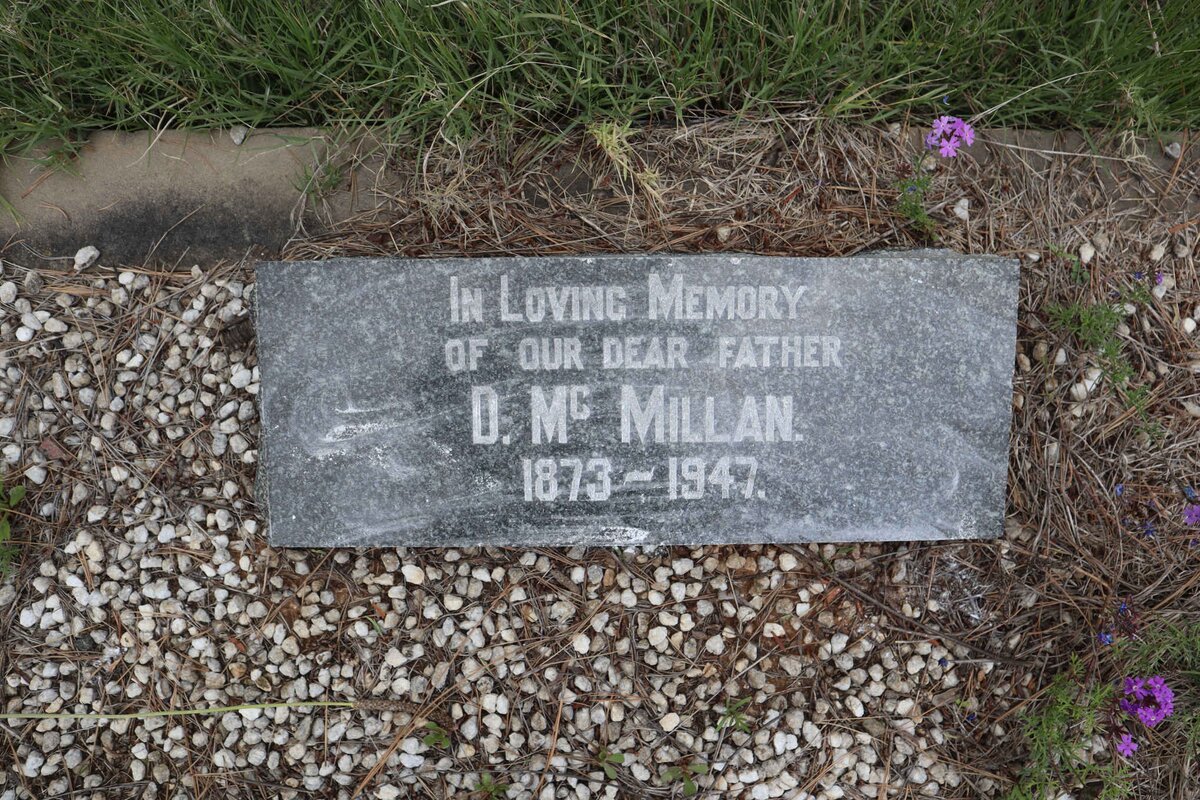 MCMILLAN D. 1873-1947
