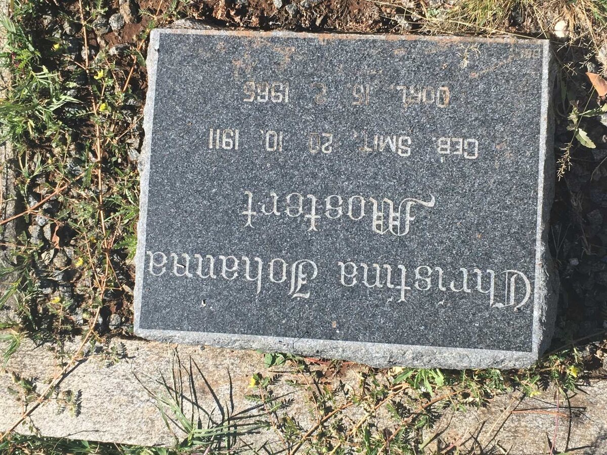 MOSTERT Christina Johanna nee SMIT 1911-1965