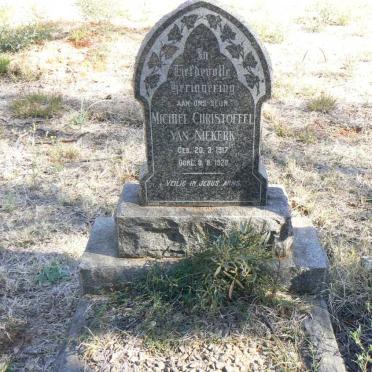 NIEKERK Michiel Christoffel, van 1917-1920