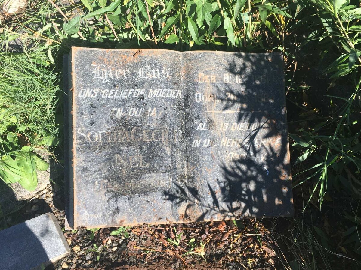 NEL Sophia Cecilia nee Marais 18??-19??