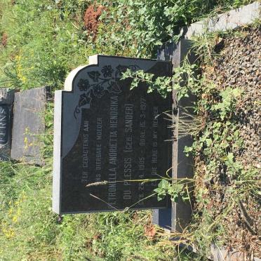 PLESSIS Petronella Andrietta Hendrika, du nee SANDER 1905-1977