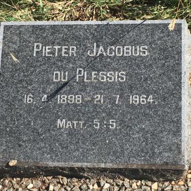 PLESSIS Pieter Jacobus, du 1898-1964