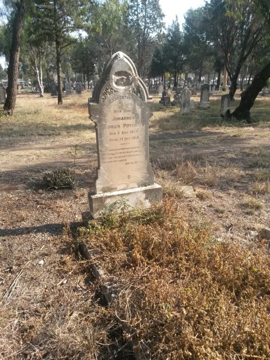 POTGIETER Johannes Diedrick 1874-1918