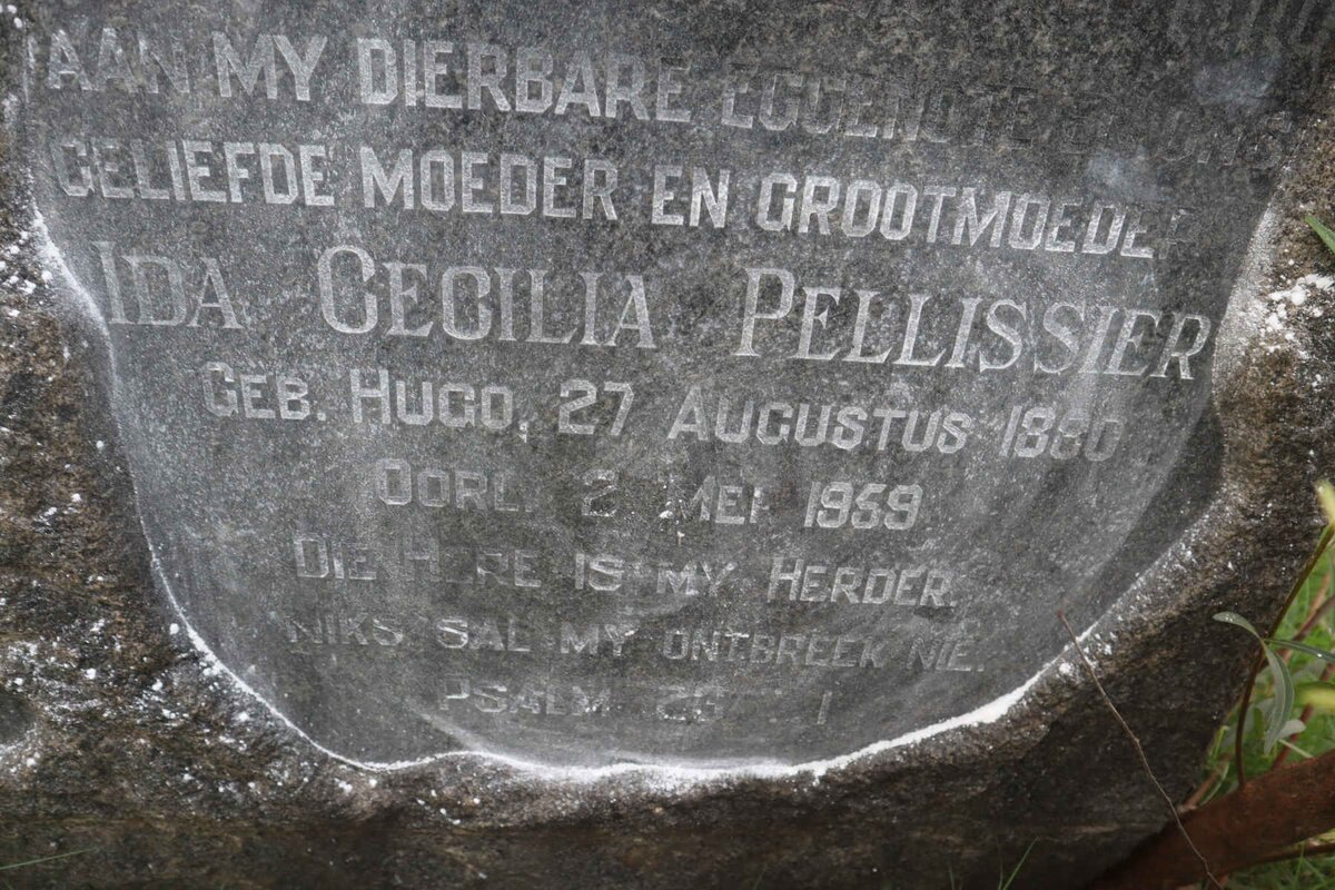 PELLISSIER Ida Cecilia nee HUGO 1880-1959