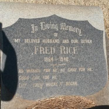 RICE Fred 1864-1948