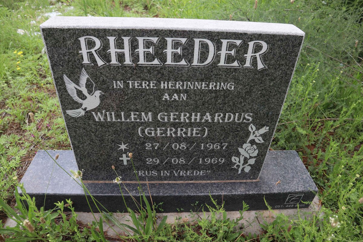 RHEEDER Willem Gerhardus 1967-1969