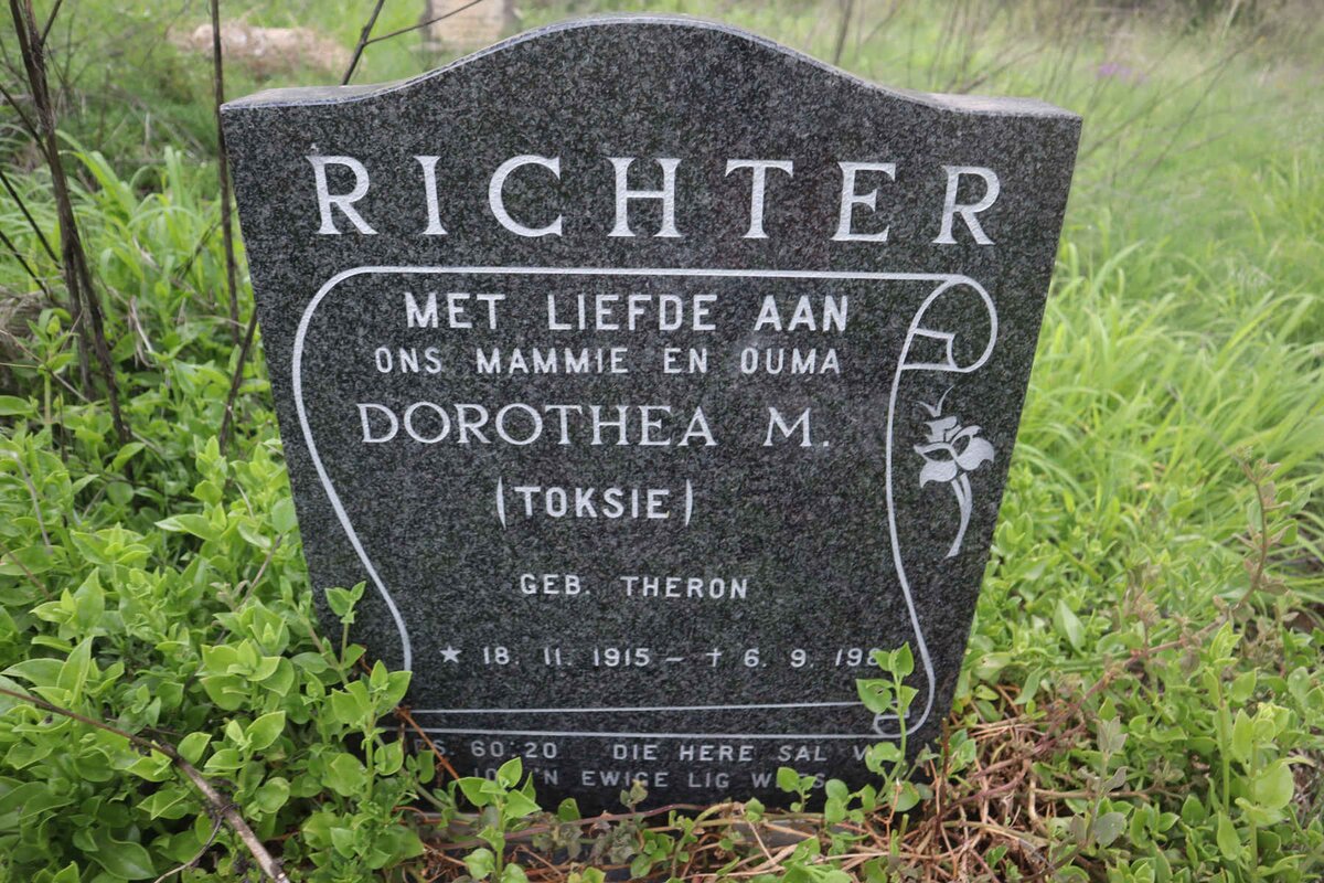 RICHTER Dorothea M. nee THERON 1915-19?