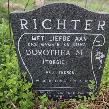 RICHTER Dorothea M. nee THERON 1915-19?