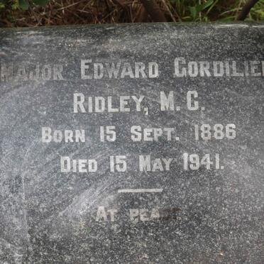RIDLEY Edward Gordilier 1886-1941