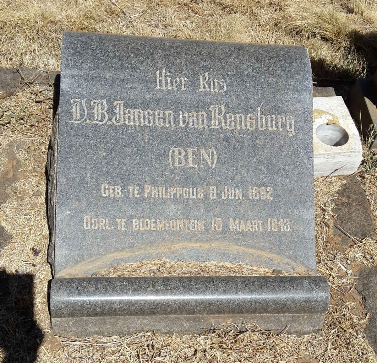 RENSBURG D.B., Jansen van 1892-1943