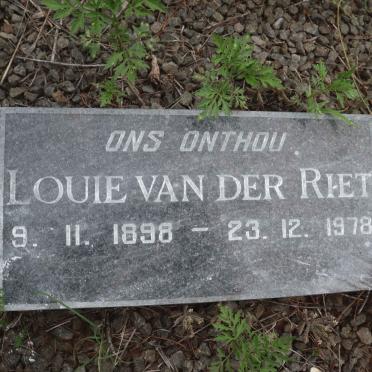 RIET Louie, van der 1898-1978