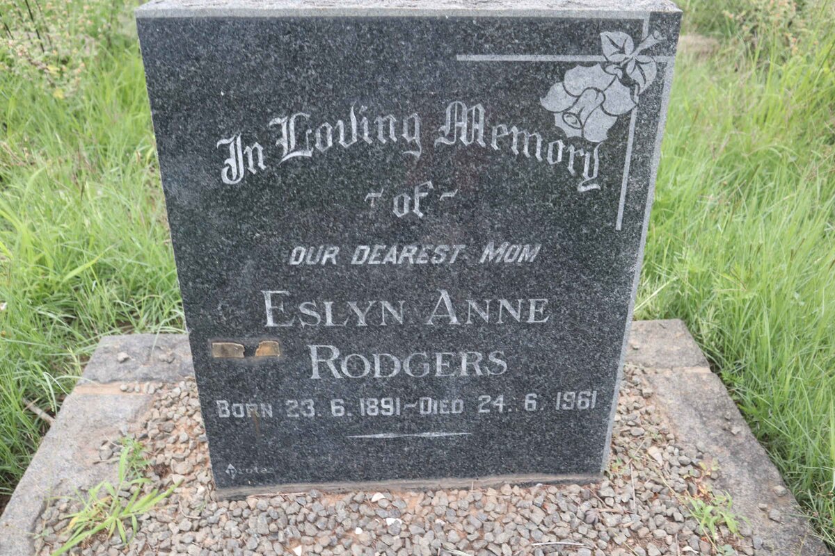 RODGERS Eslyn Anne 1891-1961