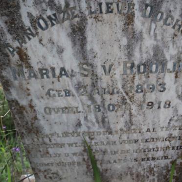 ROOIJEN Maria S., van 1893-1918
