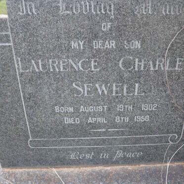 SEWELL Laurence Charles 1902-1958