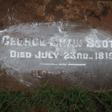 SCOTT George Shaw -1919