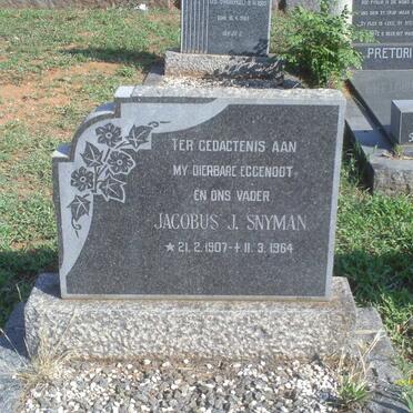 SNYMAN Jacobus J. 1907-1964