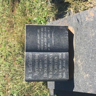 SCRIVEN Hendriena Wilhelmina 1904-1964