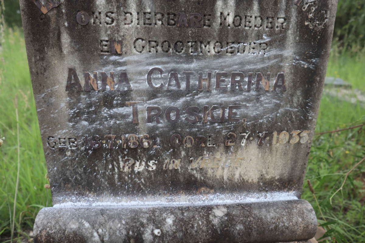 TROSKIE Anna Catherina 1861-1935