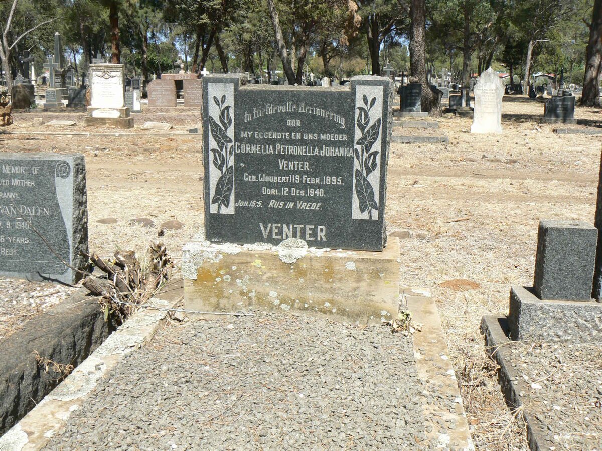 VENTER Cornelia Petronella Johanna nee JOUBERT 1895-1940