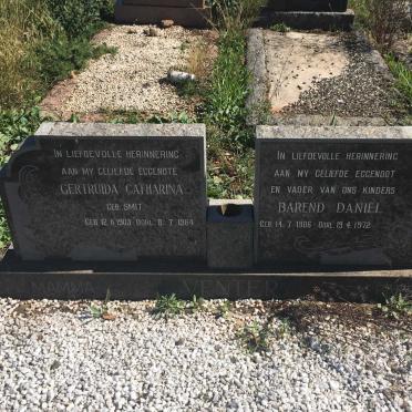 VENTER Barend Daniel 1906-1972 &amp; Gertruida Catharina SMIT 1903-1964
