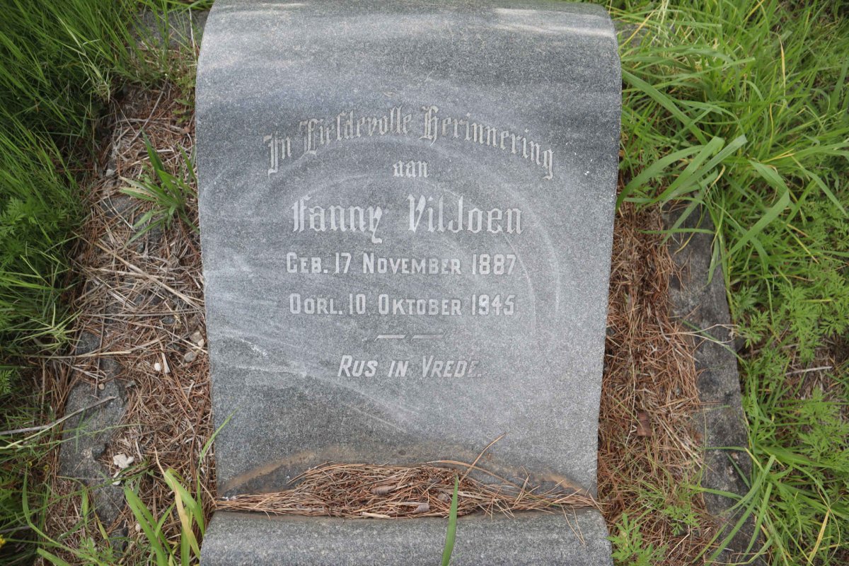 VILJOEN Fanny 1887-1945