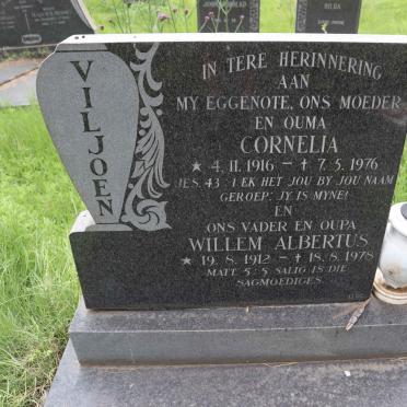 VILJOEN Willem Alberts 1912-1978 &amp; Cornelia 1916-1976