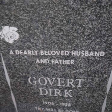 VETTEN Govert Dirk 1906-1958