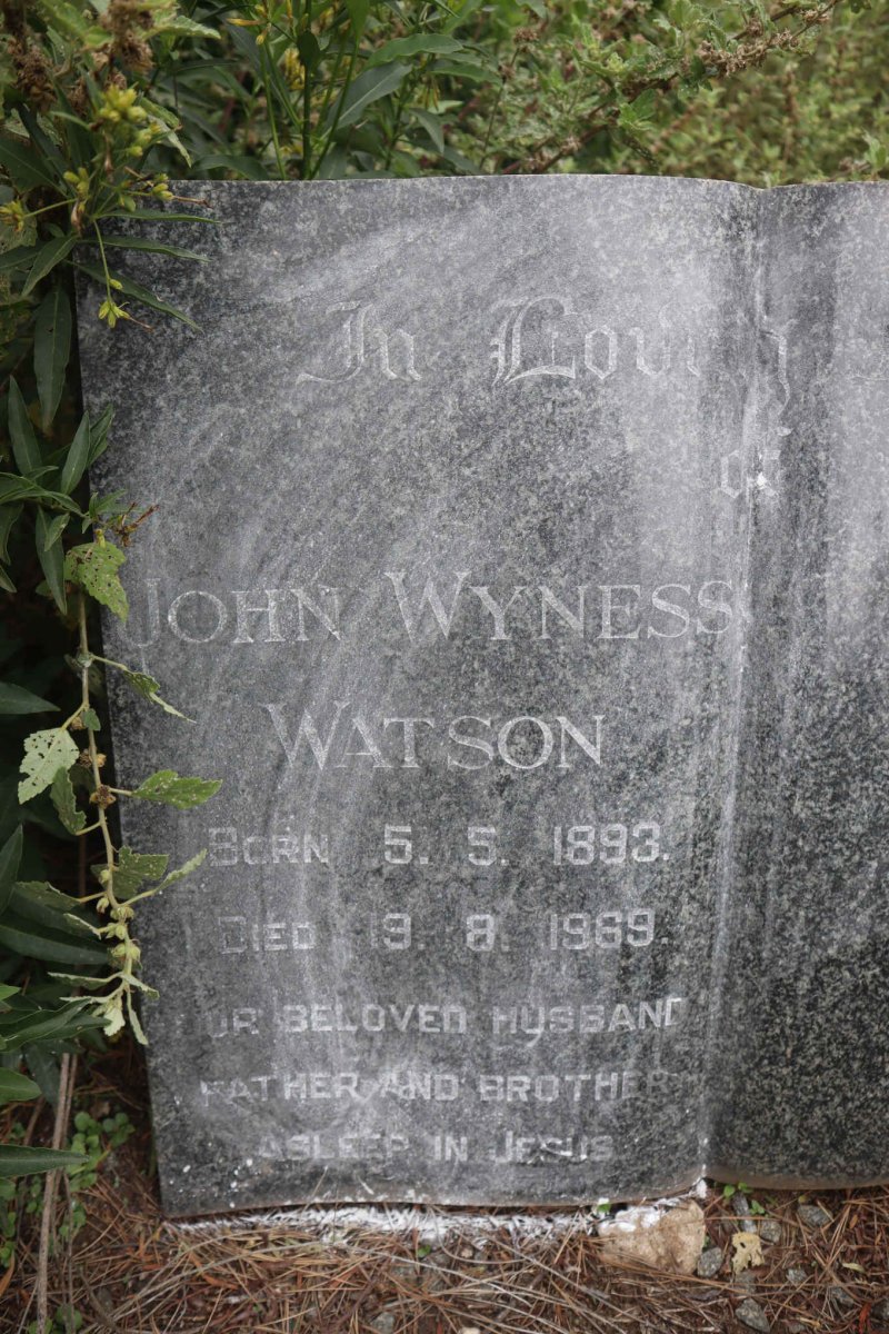 WATSON John Wyness 1893-1969