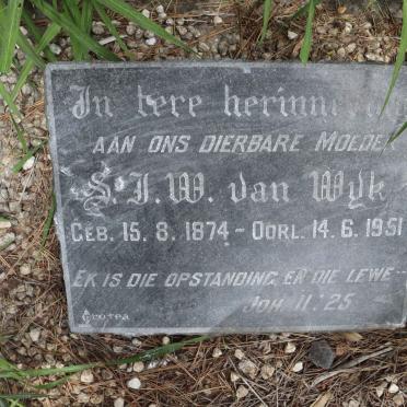 WYK S.J.W., van 1874-1951