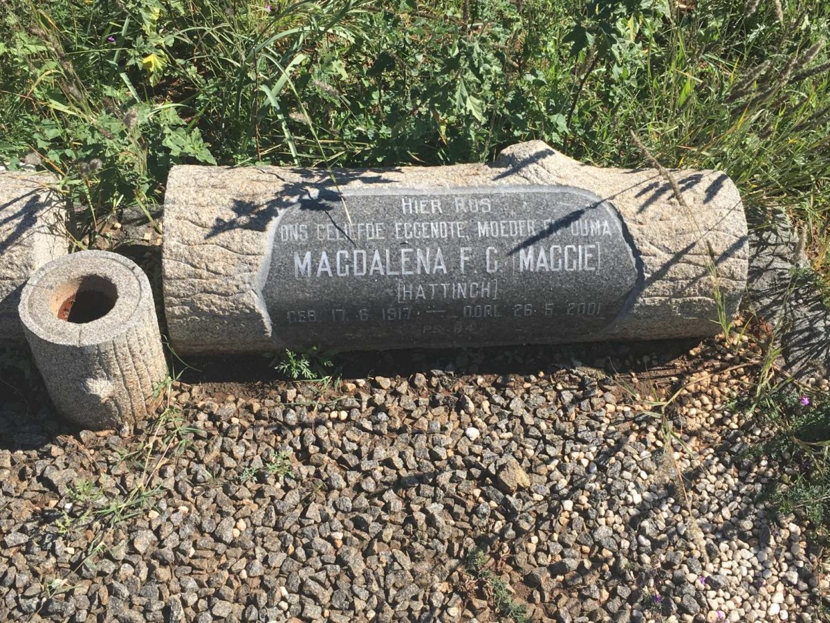 WEPENER Magdalena F.C. nee HATTINGH 1917-2001