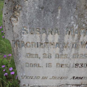 WALT Susana Maria Magrietha, v.d. 1925-1930